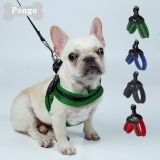 Reflective V style Mesh dog harness in Black Blue Green and Red color