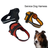  Large Dog Reflective Nylon  Ｍesh Padded Harness in 3 Colors and 4 sizes.